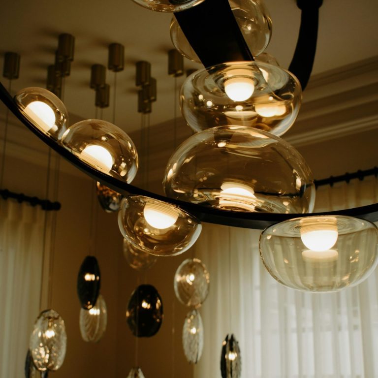 Elegant modern light fixtures in a Middle Tennessee luxury home