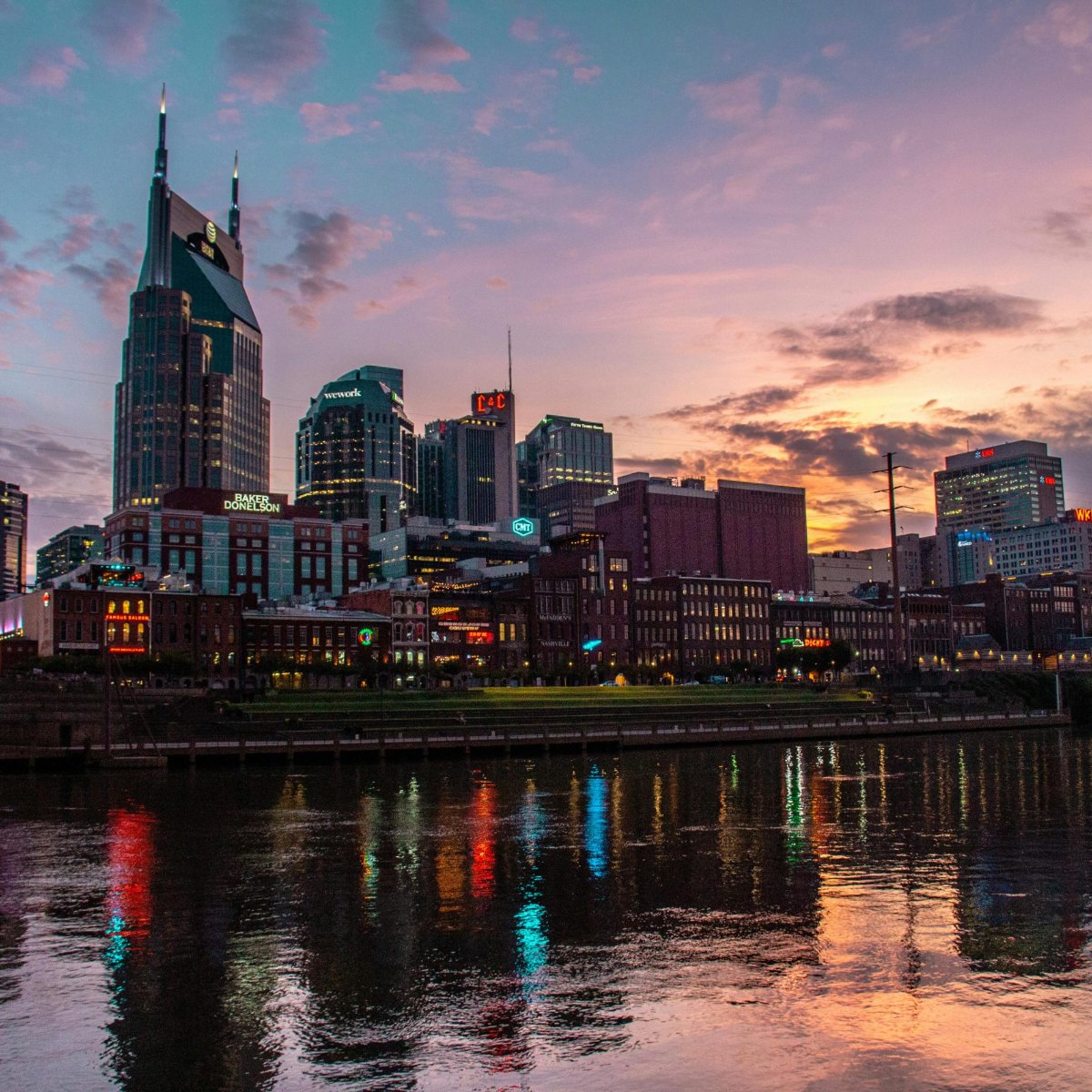 Luxury homes for sale in Nashville Tennessee at sunset